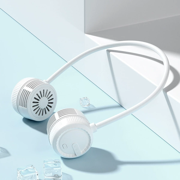 WNK-2028 Folding Halter Fan (Button Style) White