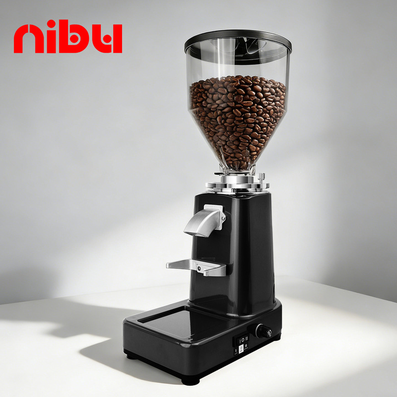 Cross-Border Popular Coffee Grinder, Italian-Style Coffee Bean Grinder for Home and Commercial Use, Flat Blade Electric Grinder 019