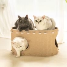 跨境四季通用猫窝现货猫隧道钻洞双层大空间耐磨耐抓易打理猫咪玩