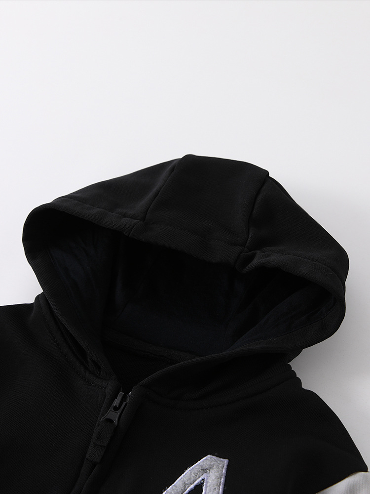 Malwee transfronterizo chaqueta de niño nuevo tipo de camisa encapuchada casual otoño invierno Europa y Estados Unidos cremallera de niños y medianos chaqueta de otoño