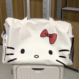 HelloKitty卡通可爱大包包单肩蝴蝶结凯蒂猫手提健身包斜挎旅行包