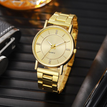 跨境新款厂家批发中性手表女士简约时尚钢带对表石英男表Watch