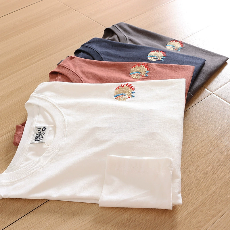 Заказ Гонконга! Офлайн 299+! Новая мужская повседневная универсальная футболка с длинными рукавами из стираного хлопка с круглым вырезом, модная