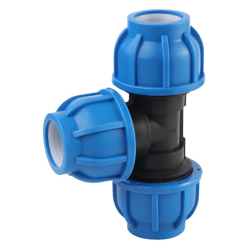 Fábrica al por mayor tapa azul conector rápido igual diámetro reductor tee accesorios de tubería igual codo enchufe válvula de bola accesorios de tubería