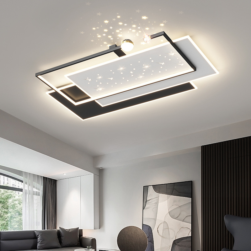 客廳主燈現代簡約大氣新款米家智能吸頂燈輕奢燈具全屋套餐組合