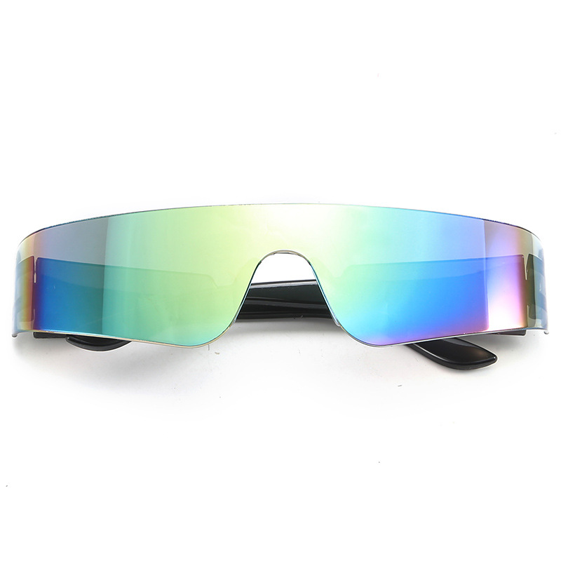 Cyberpunk stijl heren sportzonnebril met groot frame_voghion.com