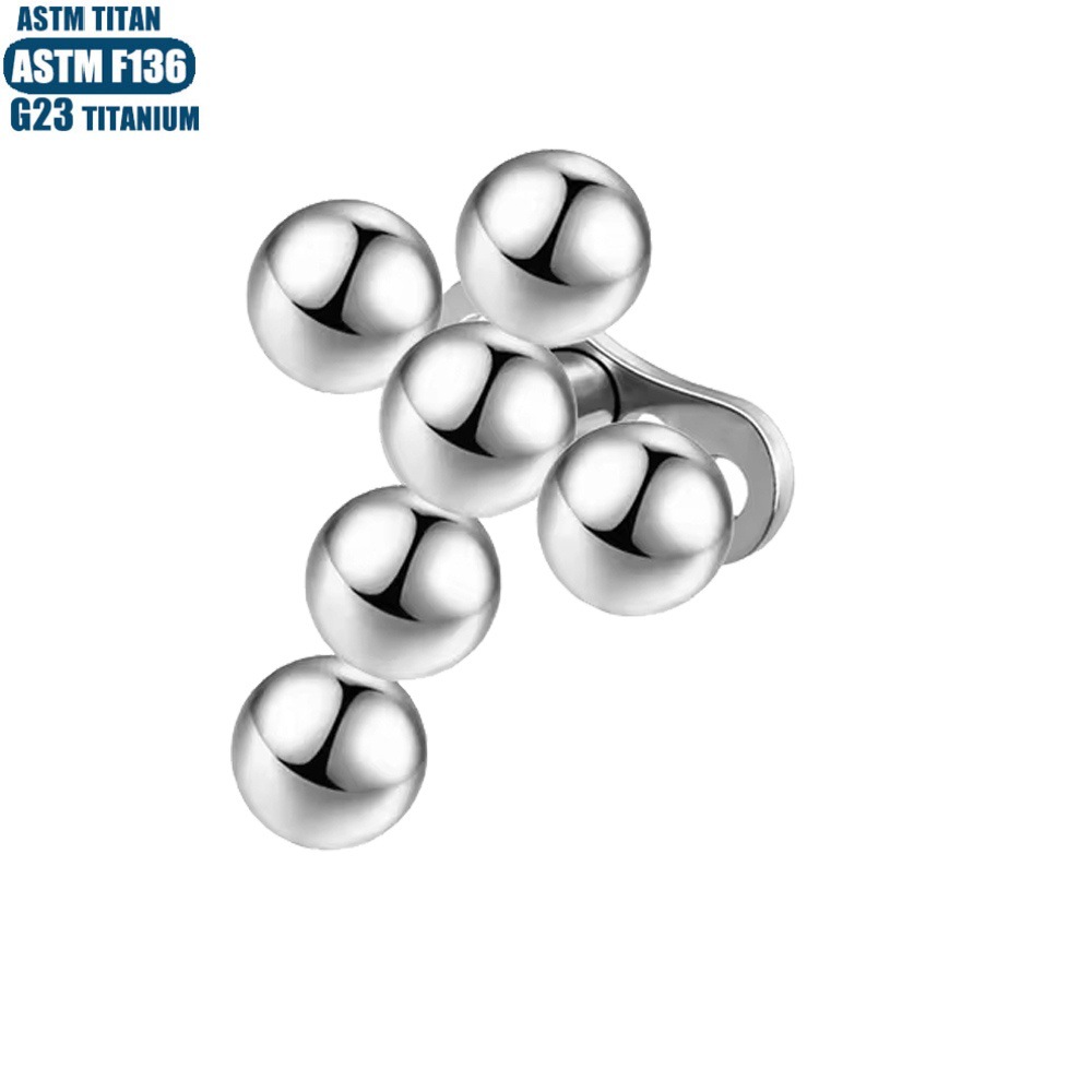 Labret stud lip piercing jewelry styling detail