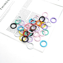 miu系彩色烤漆圆形弹簧扣开口圈25mm饰品包挂diy配件钥匙扣配件