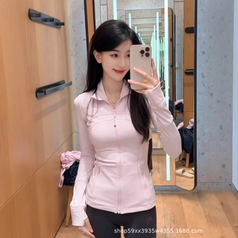 Lulu's Same Style Spring New Define Nulu Fabric Top Fitness Jacket Spring and Summer Sports Yoga Jacket Lulu's Same Style Spring New Define Nulu Fabric Top Fitness Jacket Spring and Summer Sports Yoga Jacket