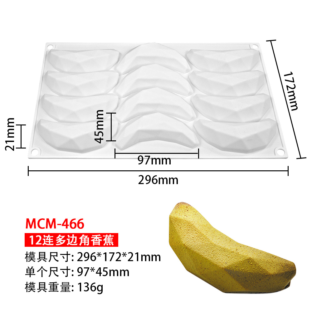Melocotón manzana pera simulación fruta mousse pastel molde de silicona limón piña mango naranja cereza molde de postre
