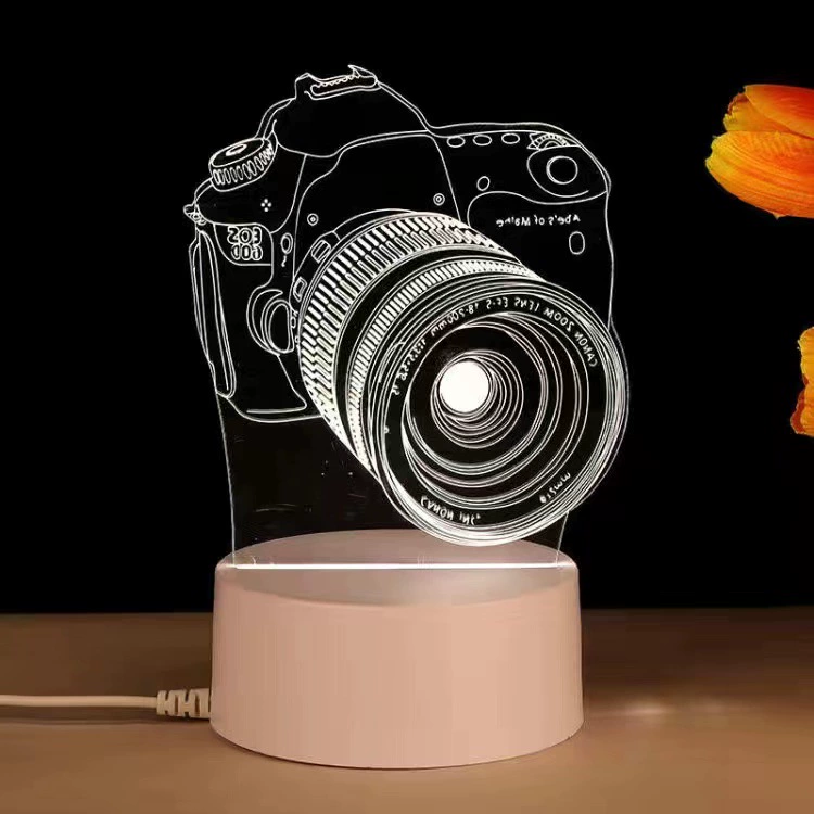LED-ночник Creative Touch, питание USB/батарейки, 3D-акриловый дизайн, 15×5,5×20,5 см