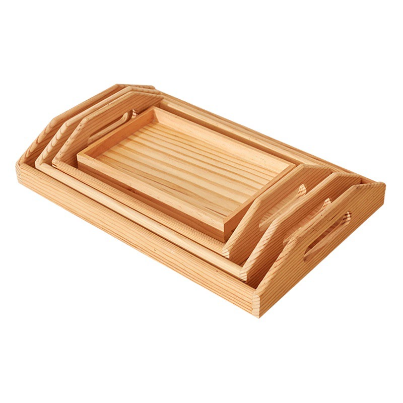 Фабрика Оптовая Бытовая Гостиная портативный деревянный поднос японский чайный поднос Отель Ресторан барбекю сервировочная тарелка