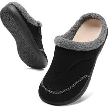 F 82802 Warm Suede Fleece Indoor Slippers ��ů��Ƥ�q����