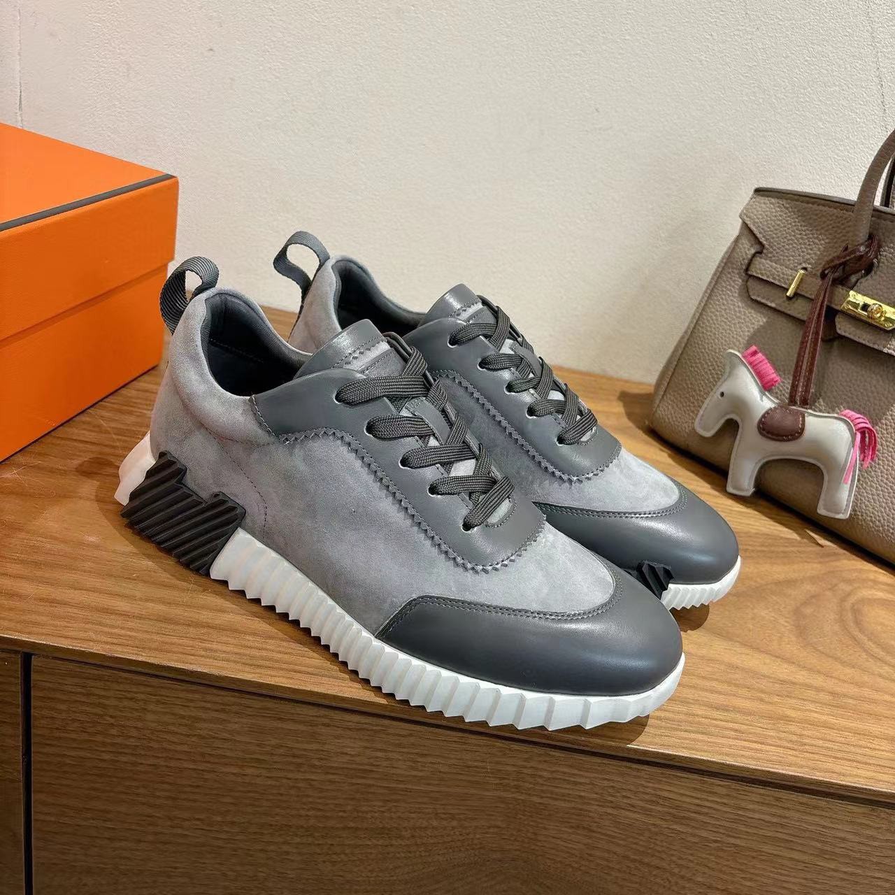 Sneaker uomo in mesh traspirante, scarpe casual con stringhe_voghion.com