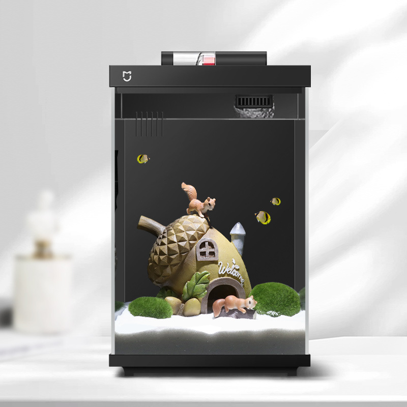 Escenografía de pecera de segunda generación de Xiaomi paquete completo simulación conjunto ecológico acabado acuario coral decoración creativa decoración