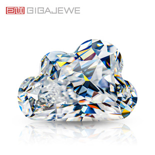 GIGAJEWE Mosan drill cloud cutting white D color VVS1 can pass the test jewelry making can be approved