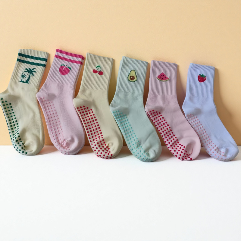 Yoga Socks for Women, Autumn and Winter Mid-Calf Socks, Fitness Dance Pilates Professional Non-Slip Sports Women's Floor Socks, Cotton Socks Yoga Socks for Women, Autumn and Winter Mid-Calf Socks, Fitness Dance Pilates Professional Non-Slip Sports Women's Floor Socks, Cotton Socks