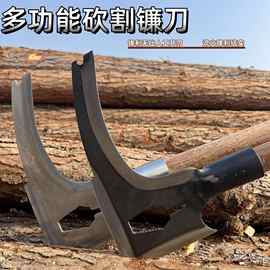 大号砍割镰刀户外野营开山砍柴刀批发割草刀农用工具锰钢蜂巢刮刀