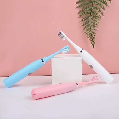 Электрическая звуковая зубная щётка с подзарядкой, мягкая щетина, USB, 3 сменные насадки