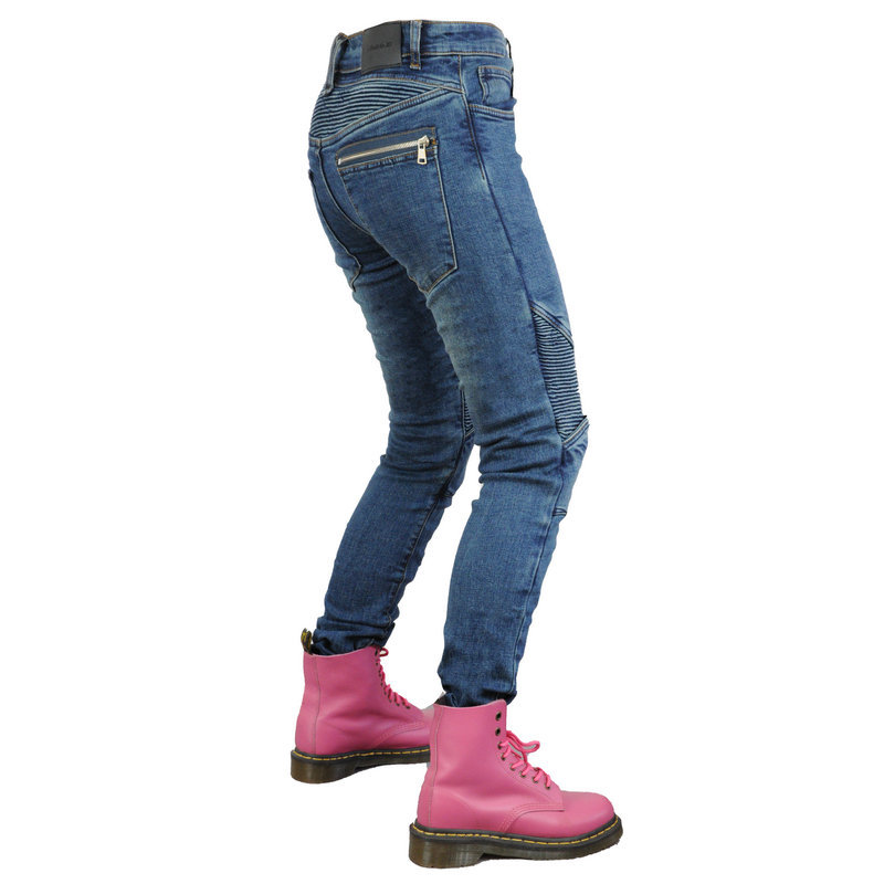 LOONG BIKER moto jeans Mujer Caballero resistente a la caída de la motocicleta pantalones de montar resistente a la rotura Kevlar resistente al desgaste