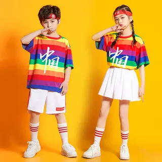 六一儿童啦啦队演出服小学生运动会开幕式团体幼儿园舞蹈表演服装