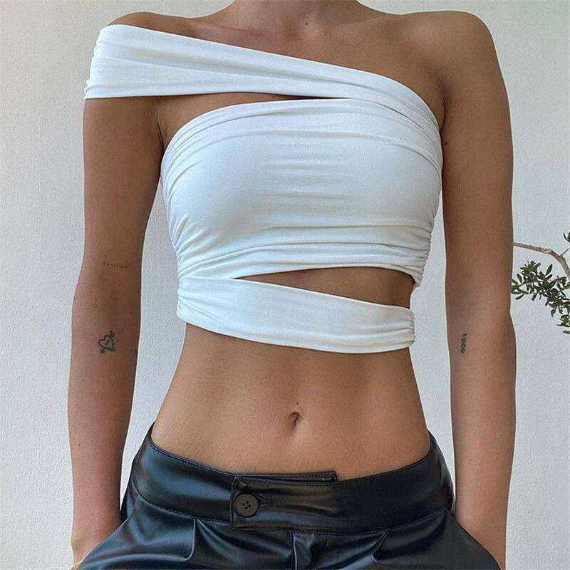 Cross-Border Wholesale Spicy Girl Tops, Internet Celebrity Style, Stylish Halter Neck Tank Tops, Unique Design, Slim-Fit Outerwear Cross-Border Wholesale Spicy Girl Tops, Internet Celebrity Style, Stylish Halter Neck Tank Tops, Unique Design, Slim-Fit Outerwear