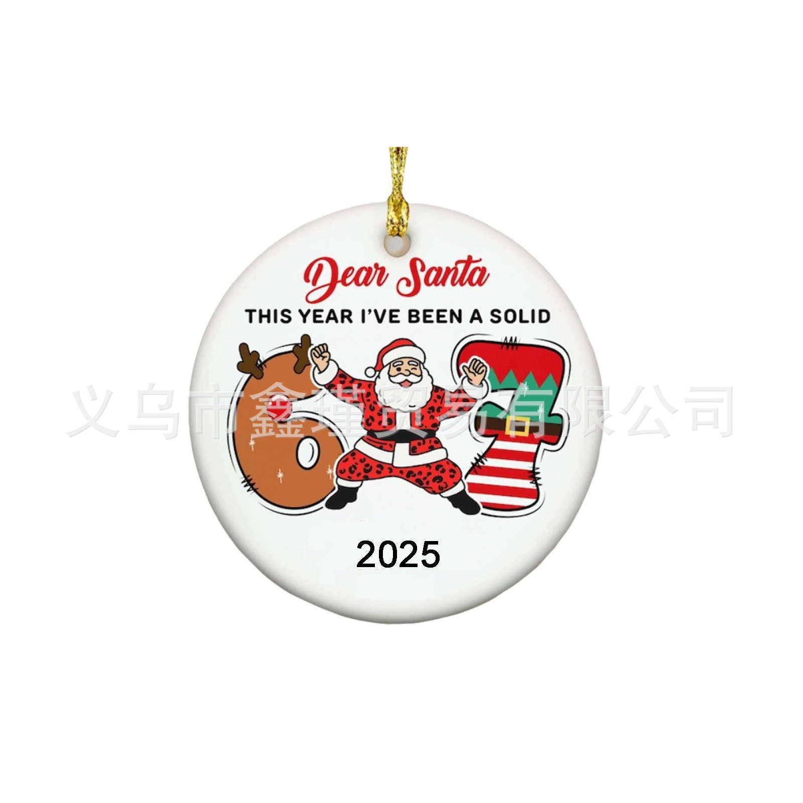 Ventas transfronterizas calientes seisseven67 seis siete decoraciones de Navidad acrílicas decoración divertida