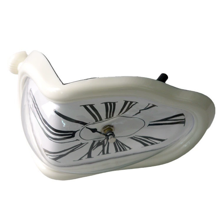 Dali Melted Right Angle Clock Creative Twisted Wall Clock Desktop Wall Clock Wall Clock Art Desk Clock Wall Mounted
