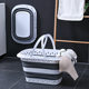 Hollow Large-capacity Thickened Portable Sundries Storage Basket Folding Dirty Clothes Basket Household Portable Clothes Storage Basket