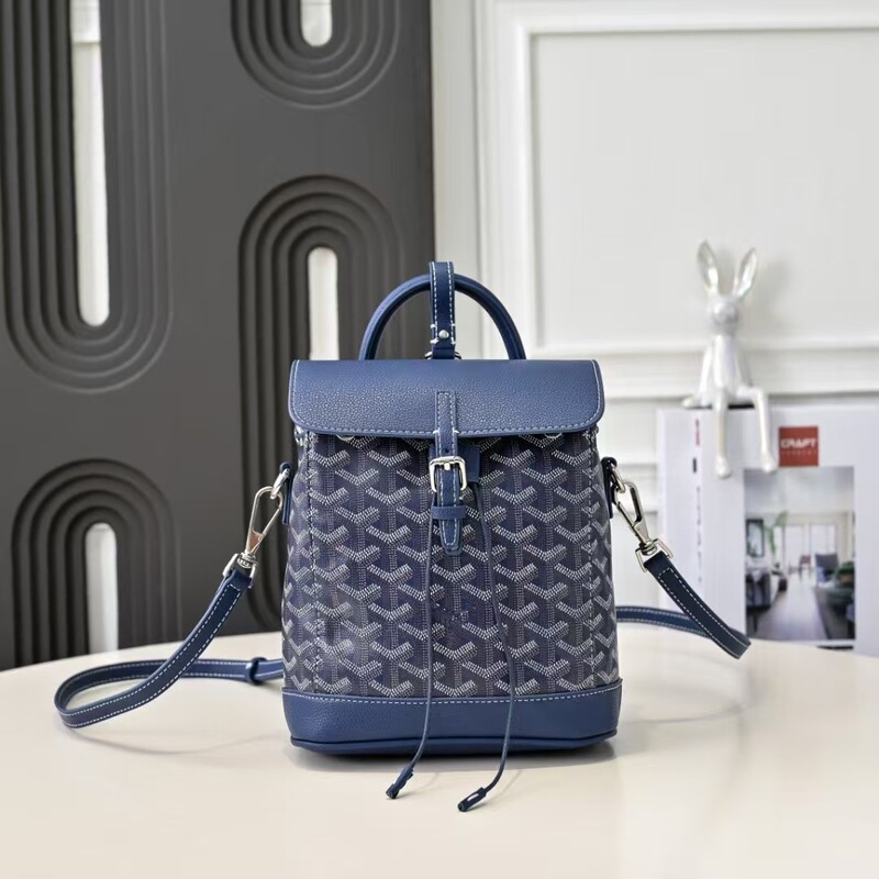 原厂狗牙Goyard Alpin迷你双肩背包翻盖mini手提单肩斜挎包背包|undefined