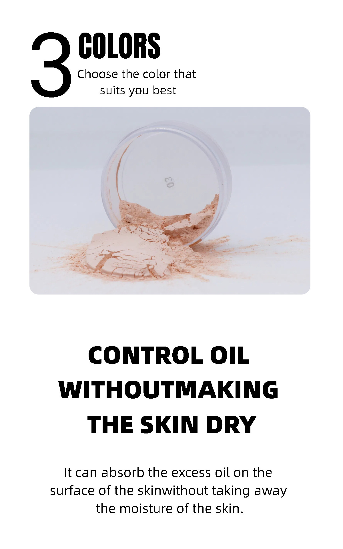 Loose Powder Natural Matte Finishing Setting Powder Oil Control_voghion.com