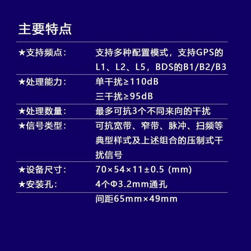 Abj Uav Four-Element Satellite Navigation Anti-Interference Antenna Module Multi-Element Gnss Global Satellite Navigation