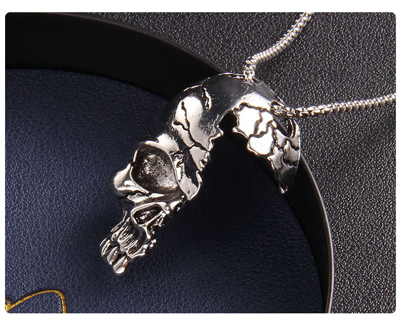 Wholesale Jewelry Fashion Skull 201 Stainless Steel Zinc Alloy Pendant Necklace display picture 1