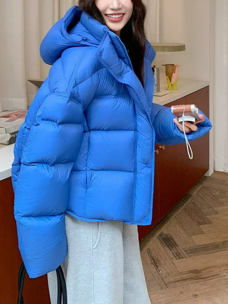 Puff Short Fashion down Jacket for Women, Winter Short Style, New Pinghu down Coat, Plus Size