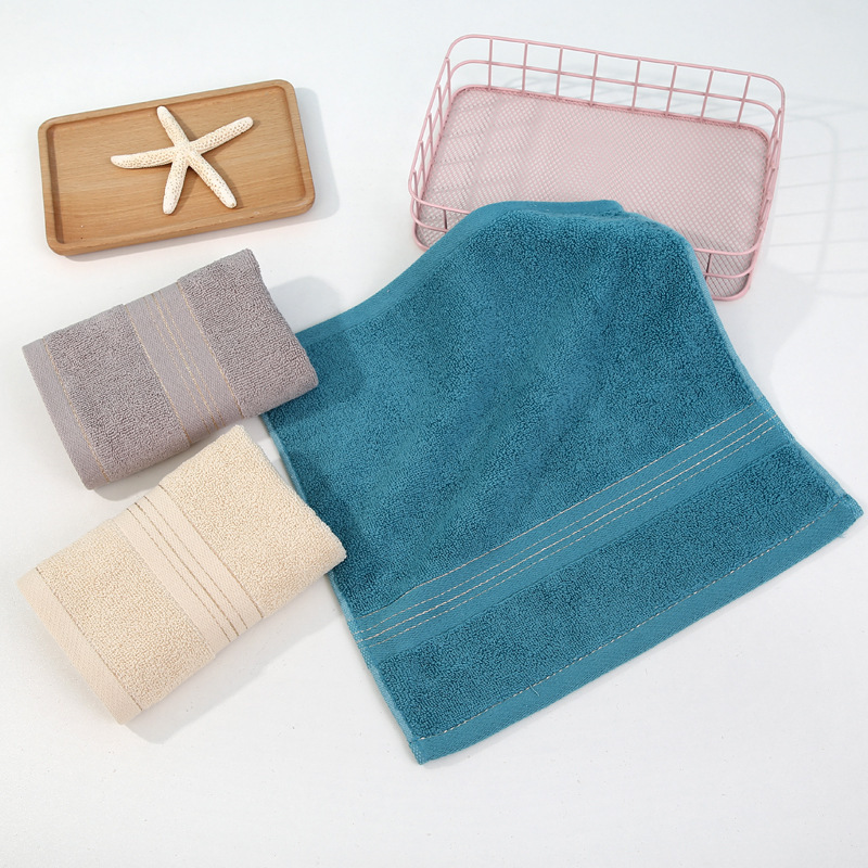 Towel factory wholesale cotton gift square gold silk broken cotton small square children's Towel logo custom