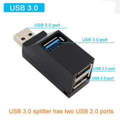 スポットUSB3.0高速口笛hub 3.0ハブ3ポート直挿しポータブル分線器ミニ拡張ドック