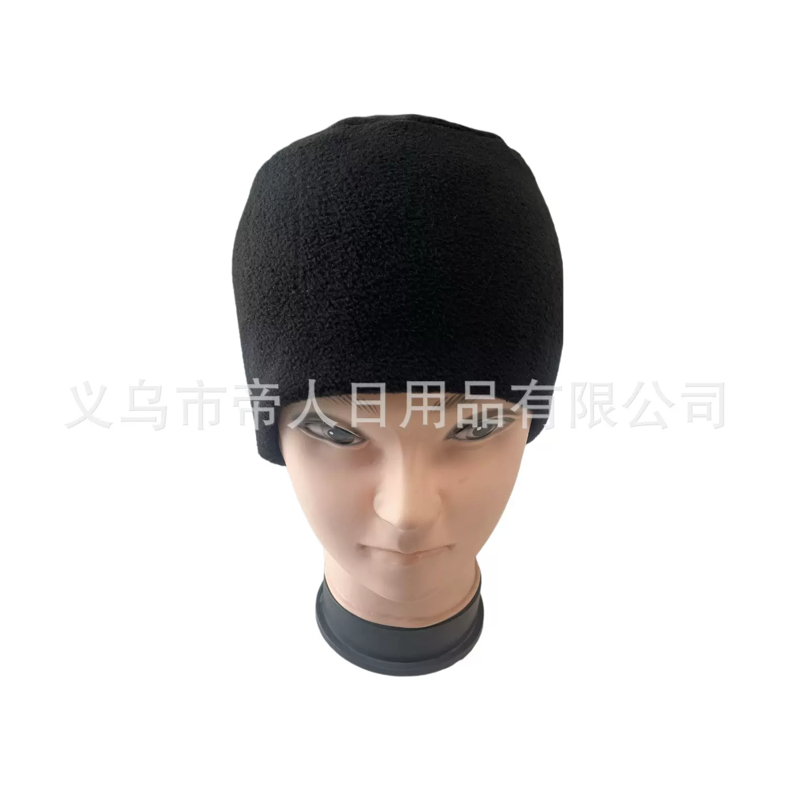 工厂定制摇粒绒帽子冬季户外保暖帽平定帽绒布双层保温御寒帽子