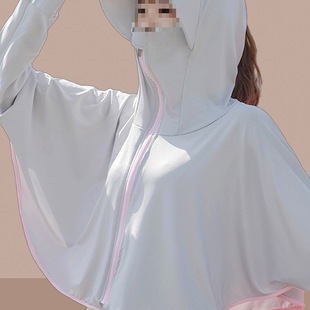 Sun Protection Clothing Women's Summer 2025 New Anti-Uv Thin Ice Silk Long Brim Sun Protection Clothing Sun Protection Shirt Short Style