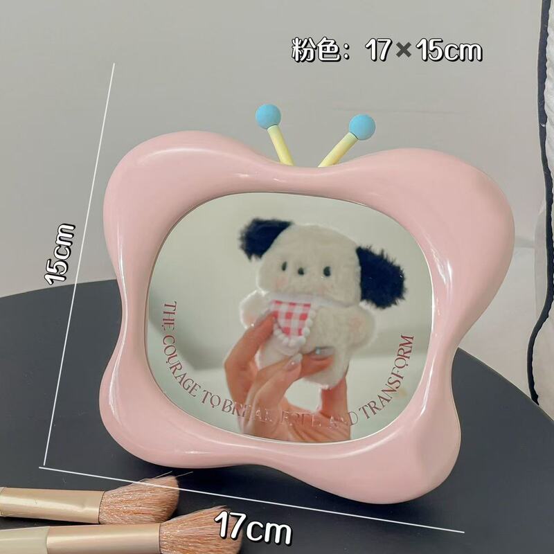 Ins化粧鏡かわいい学生寮携帯鏡ハイビジョンオフィスデスクトップ家庭用化粧鏡|undefined