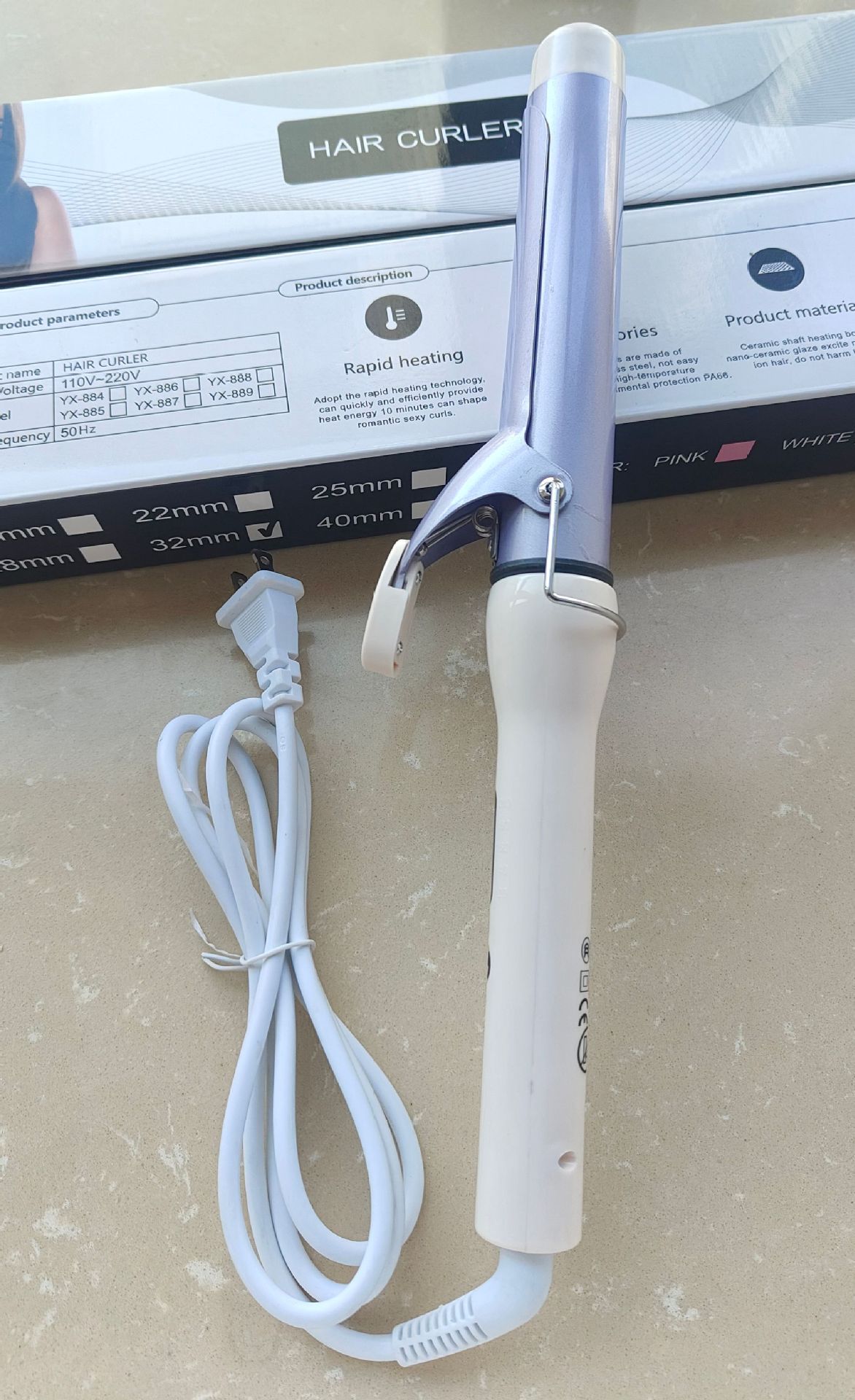 Cruce fronterizo de huevo clip de cabello varilla de cabello rizador automático gran onda rizador de cabello dormitorio portátil mayorista image 59