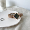 Brand small design watch, square golden fashionable steel belt, trend decorations, Chanel style