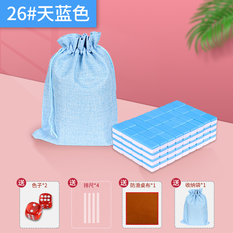 Mini tarjeta de mahjong pequeña dormitorio portátil al aire libre MINI red celebridad viaje familiar camping mano frotar fábrica de gorriones