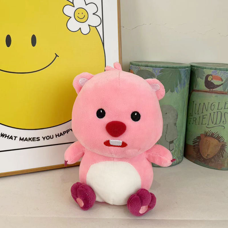 loopy doll pink beaver doll internet celebrity ruby plush toy gift doll wholesale wedding throws