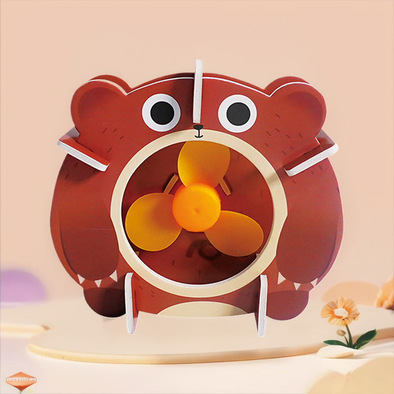 Science and Education Cutting-Edge Technology Small Production DIY Handmade Stem Assembly Toys Science Small Experiment Material Package Electric Fan