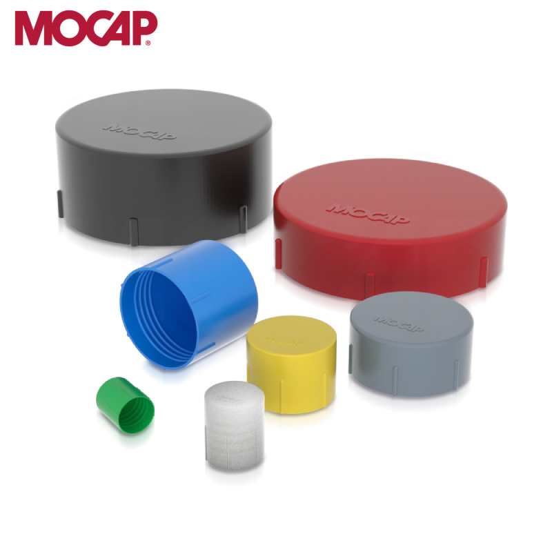 红色M12 M16公制螺纹保护帽 LDPE塑料防尘帽 液压管道密封塑料盖