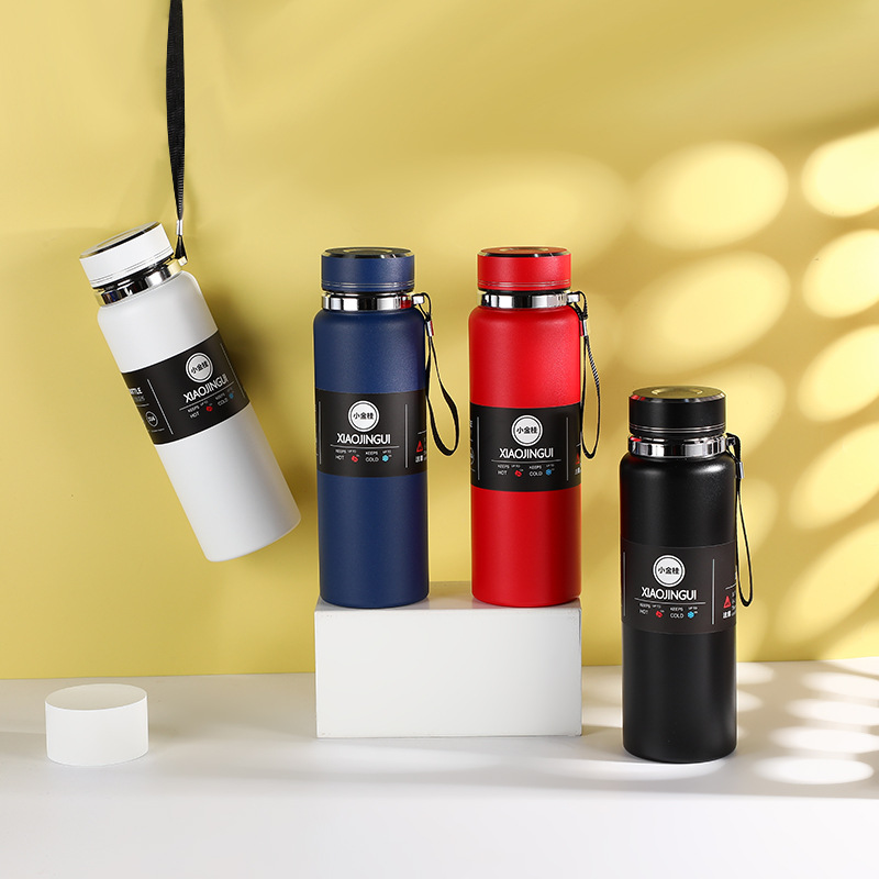 Xiaojingu-taza de agua de acero inoxidable 316 esmerilada, taza aislante de té al vacío Unisex, portátil, de moda empresarial