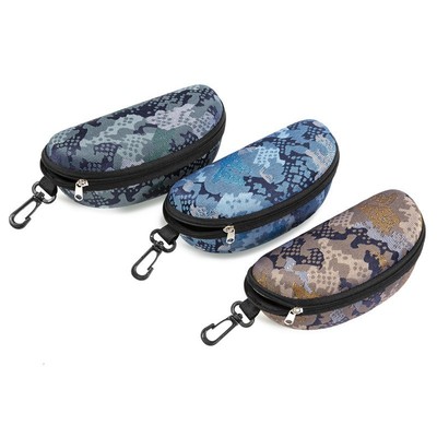 EVA 眼镜盒迷彩布太阳镜盒黑色挂钩便携眼镜盒厂家批发一体收纳盒|ms