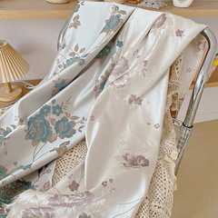 Holiday qipao style satin tulip flower wrap 520 new flower packaging fabric flower shop floral wholesale