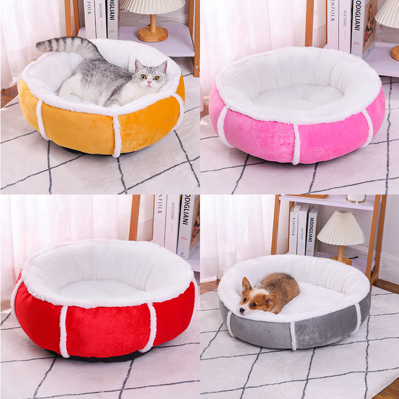Peluche de felpa, terciopelo súper suave, engrosamiento, cálida, perrera para mascotas, tamaño, almohadilla para gatos, almohadilla para perros, cómoda para gatos en invierno, perrera