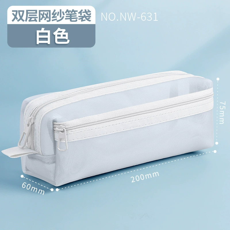 (Wholesale), квадратный двуслойный вместительный пенал, канцелярия для школьников